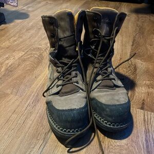 Ridgecut Work Boots Steel Toe Waterproof Size 12W Men's  8” RCT004TS